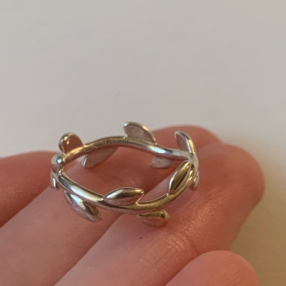 Tiffany Paloma Picasso Olive Leaf Band ring, size 4